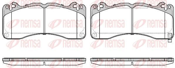 Гальмівні колодки дискові REMSA 174902 - zapix