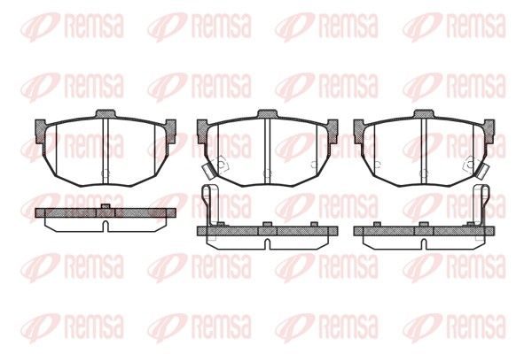 Гальмівні колодки дискові REMSA 029432 - zapix