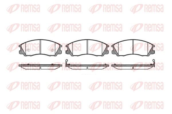 Гальмівні колодки дискові REMSA 077132 - zapix