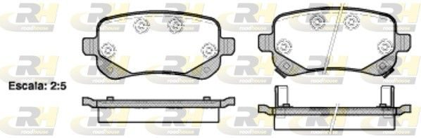 Гальмівні колодки дискові ROADHOUSE 2109502 - zapix