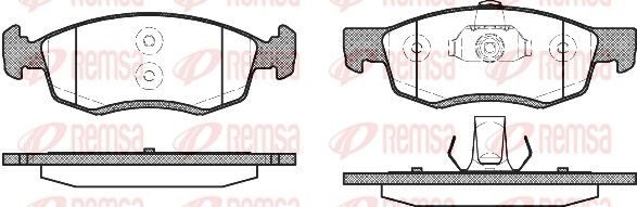 Гальмівні колодки дискові REMSA 017232 - zapix