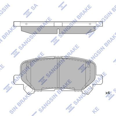 Гальмівні колодки дискові HI-Q SP1461A - zapix