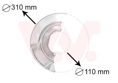 Захист гальмівного диска VAN WEZEL 5874372 - zapix