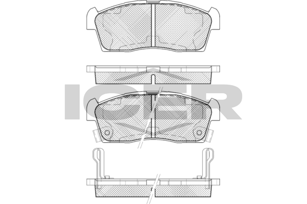 Гальмівні колодки дискові ICER 181833203 - zapix