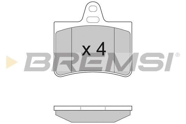 Тормозные колодки дисковые BREMSI BP2938