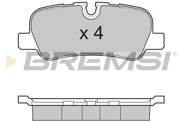 Гальмівні колодки дискові BREMSI BP3207 - zapix