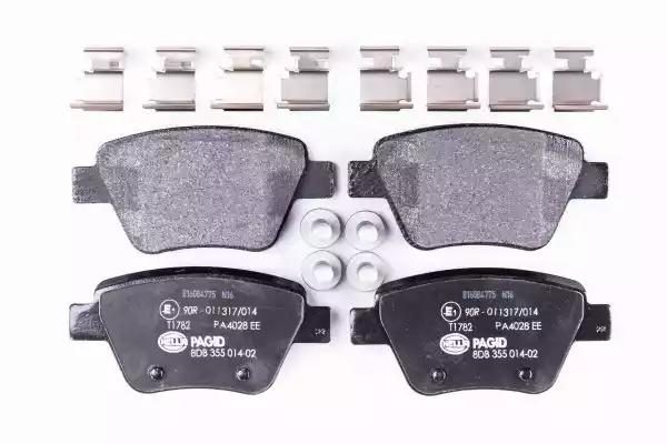 Гальмівні колодки дискові HELLA PAGID 8DB355014021 - zapix