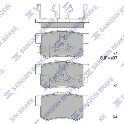 Тормозные колодки дисковые HI-Q SP2116