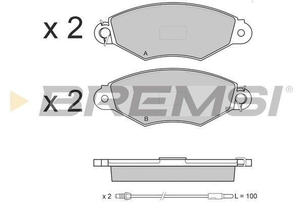 Гальмівні колодки дискові BREMSI BP3019 - zapix
