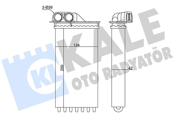 Радіатор пічки KALE OTO RADYATÖR 346440 - zapix