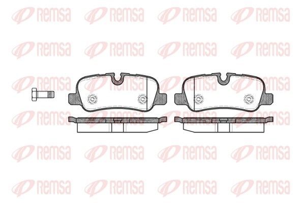 Гальмівні колодки дискові REMSA 115900 - zapix
