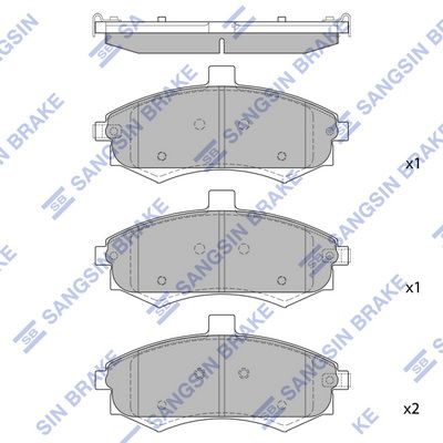 Гальмівні колодки дискові HI-Q SP1734 - zapix