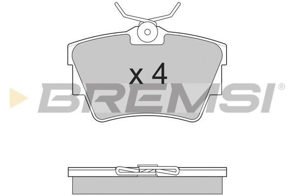 Гальмівні колодки дискові BREMSI BP2866 - zapix