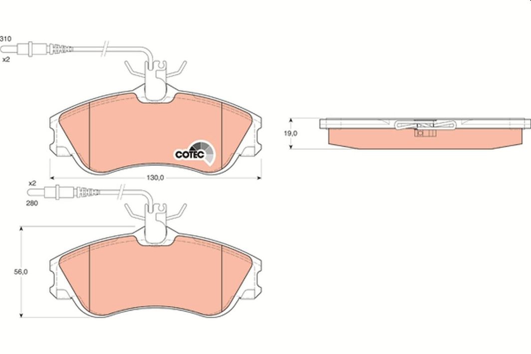 Гальмівні колодки дискові TRW GDB1260 - zapix