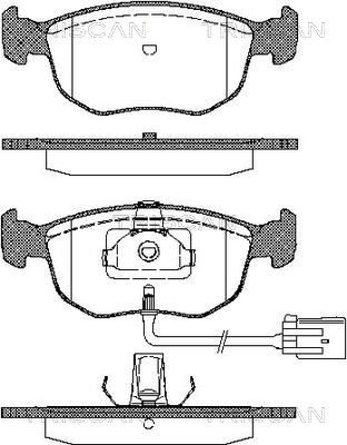 Гальмівні колодки дискові TRISCAN 811010504 - zapix
