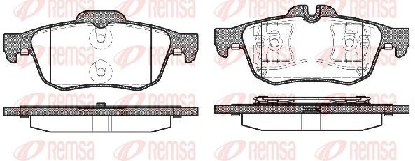 Гальмівні колодки дискові REMSA 084260 - zapix