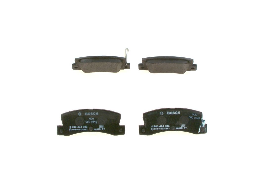Гальмівні колодки дискові BOSCH 0986424383 - zapix