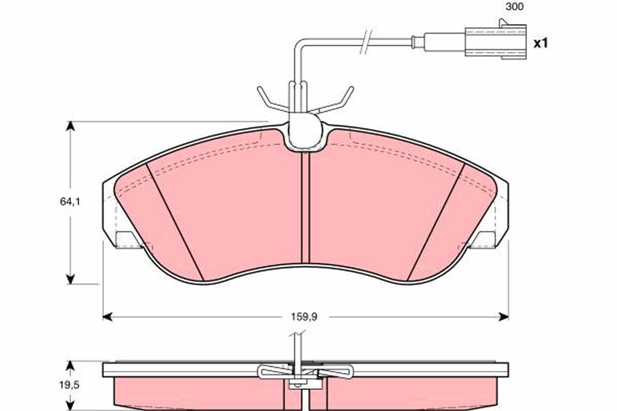 Гальмівні колодки дискові TRW GDB1426 - zapix