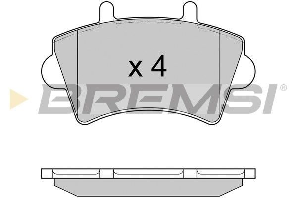 Тормозные колодки дисковые BREMSI BP2975