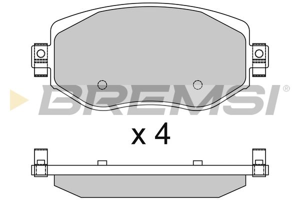 Гальмівні колодки дискові BREMSI BP3737 - zapix