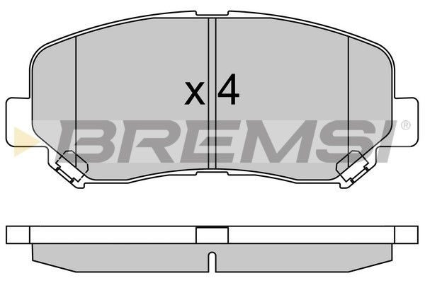 Гальмівні колодки дискові BREMSI BP3535 - zapix