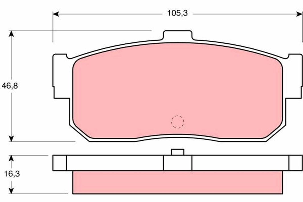 Гальмівні колодки дискові TRW GDB1172 - zapix