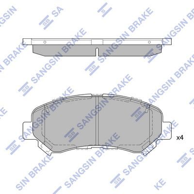 Тормозные колодки дисковые HI-Q SP1451