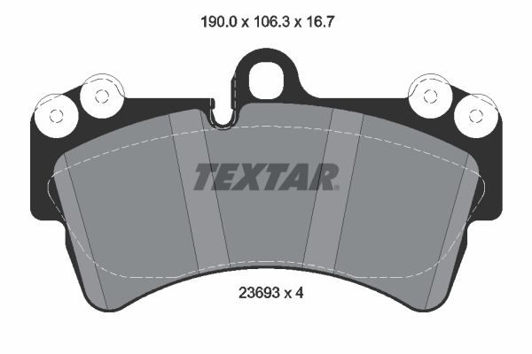 Тормозные колодки дисковые TEXTAR 2369302