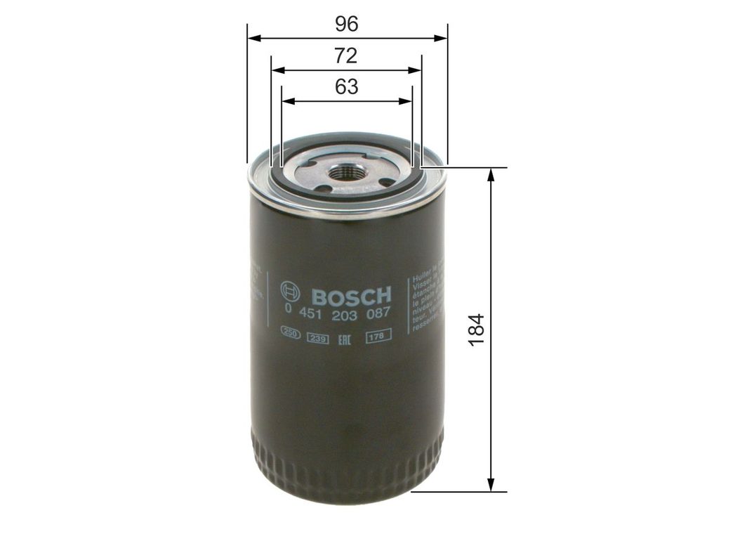 Оливний фільтр BOSCH 0451203087 - zapix