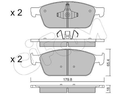 Гальмівні колодки дискові CIFAM 8229890 - zapix
