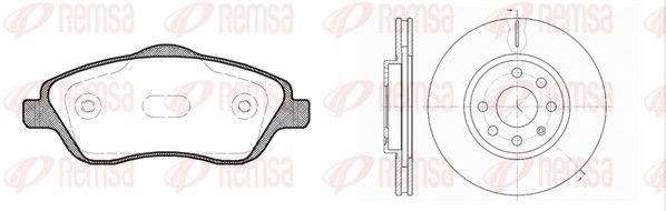 Гальмівні колодки дискові REMSA 877403 - zapix