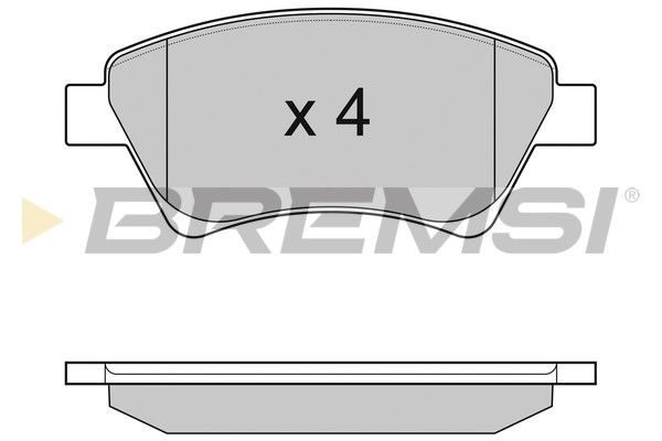 Гальмівні колодки дискові BREMSI BP3072