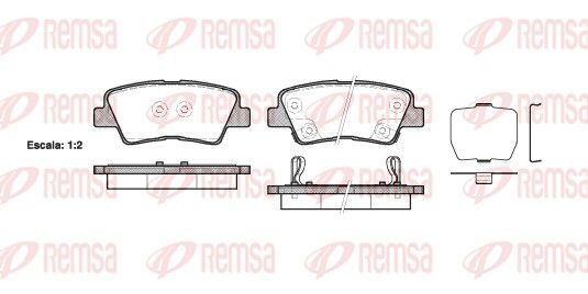 Гальмівні колодки дискові REMSA 136202 - zapix