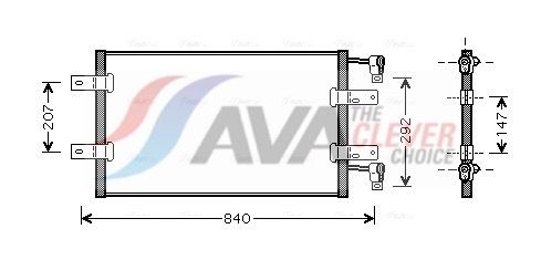 Радіатор кондиціонера AVA QUALITY COOLING RTA5314 - zapix