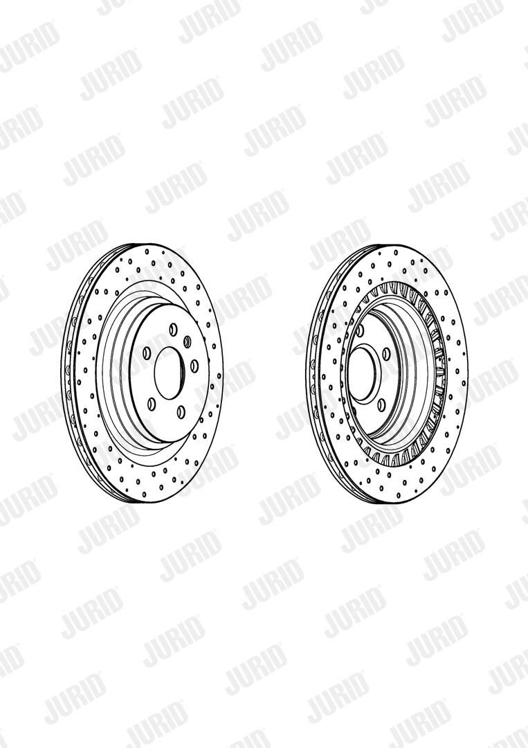 Гальмівний диск JURID 562956JC - zapix