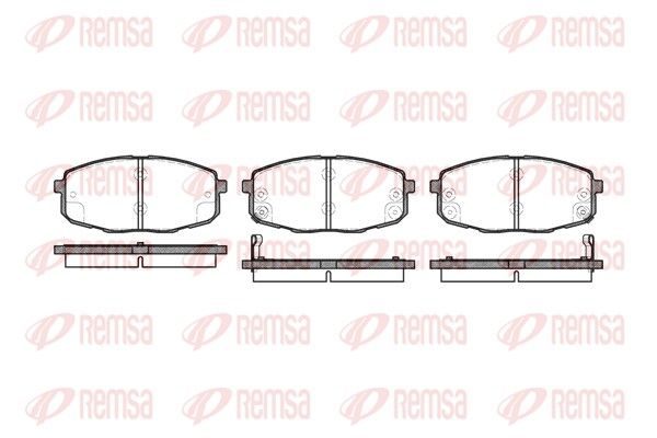 Гальмівні колодки дискові REMSA 103802 - zapix