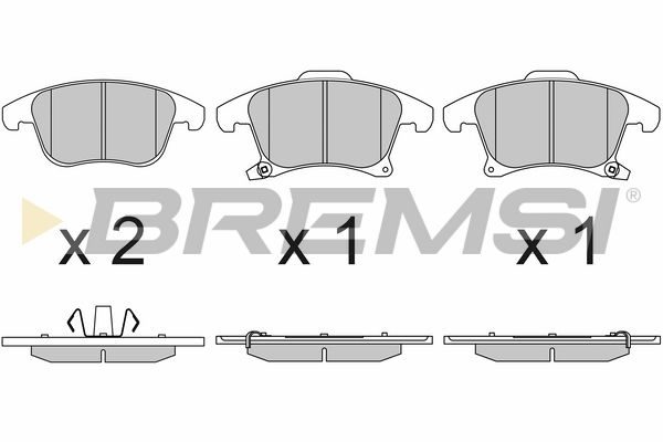 Гальмівні колодки дискові BREMSI BP3655 - zapix