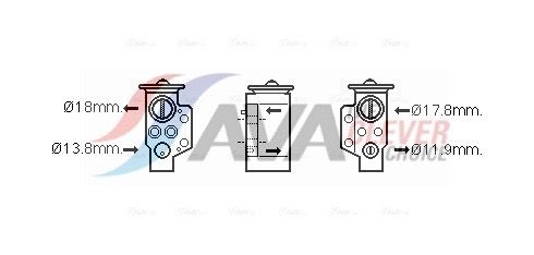 Клапан ТРВ (терморегулюючий клапан) AVA QUALITY COOLING AI1351 - zapix