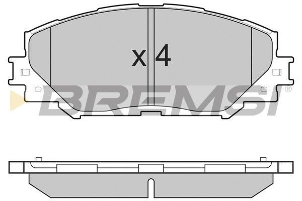 Гальмівні колодки дискові BREMSI BP3251