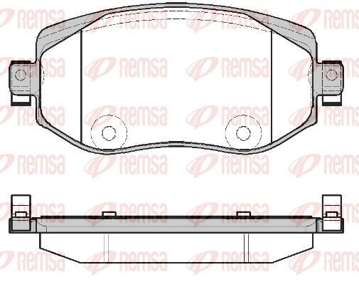 Гальмівні колодки дискові REMSA 172408 - zapix