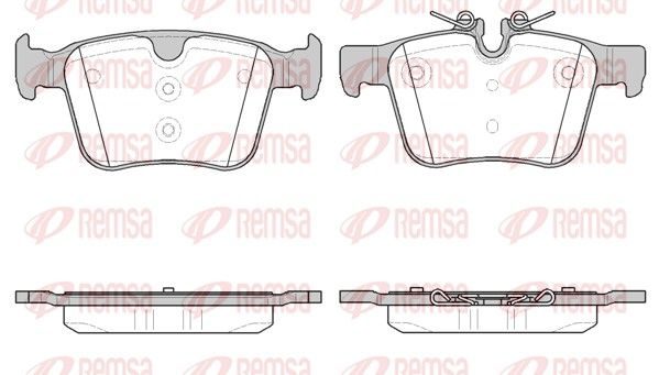Гальмівні колодки дискові REMSA 151640 - zapix