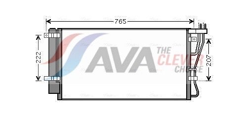 Радіатор кондиціонера AVA QUALITY COOLING KA5105D - zapix
