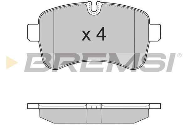 Тормозные колодки дисковые BREMSI BP3315