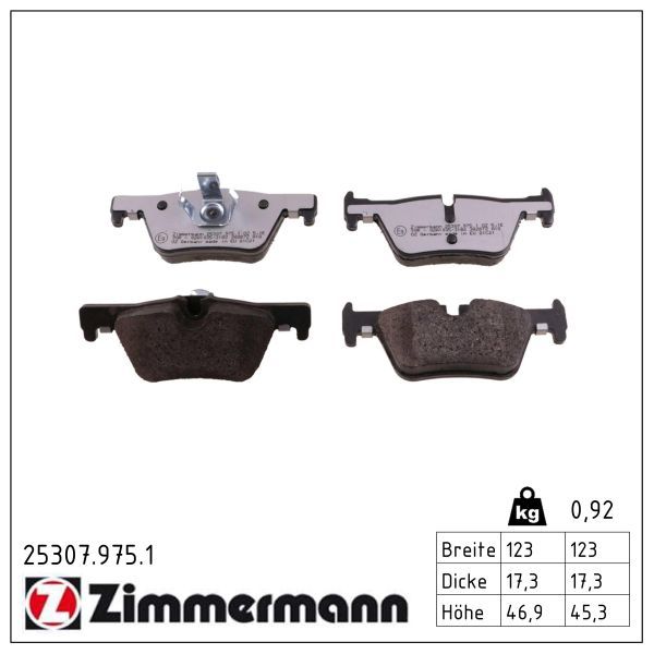 Гальмівні колодки дискові ZIMMERMANN 253079751 - zapix