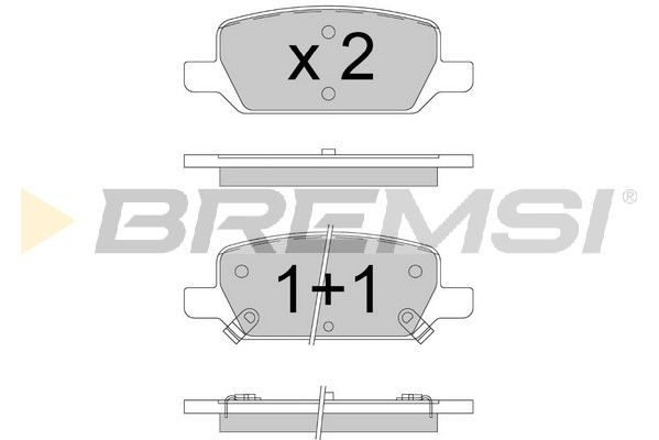 Гальмівні колодки дискові BREMSI BP3913