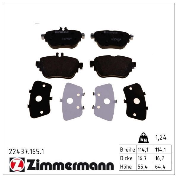 Гальмівні колодки дискові ZIMMERMANN 224371651 - zapix