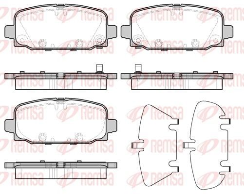 Гальмівні колодки дискові REMSA 179602 - zapix