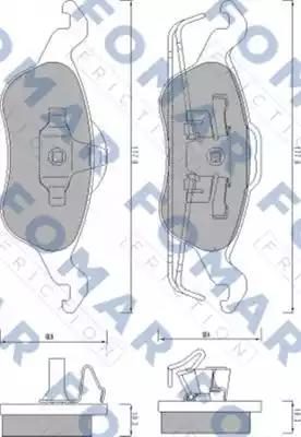 Гальмівні колодки дискові FOMAR FRICTION FO668881 - zapix