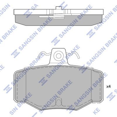 Гальмівні колодки дискові HI-Q SP1741