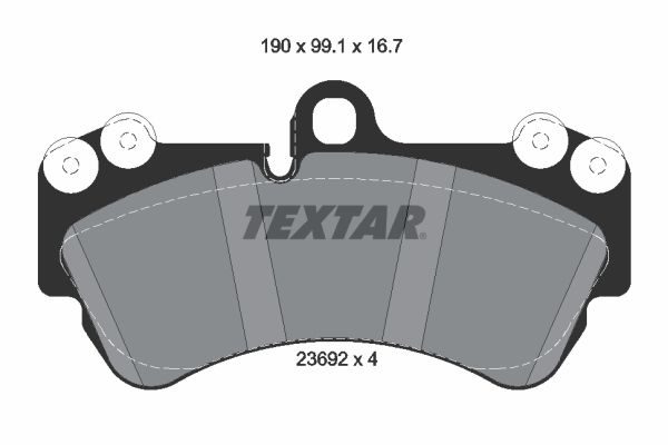 Гальмівні колодки дискові TEXTAR 2369202